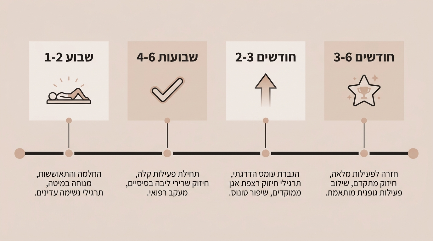 תרגילי רצפת אגן מומלצים לאחר לידה – שיקום מקצועי